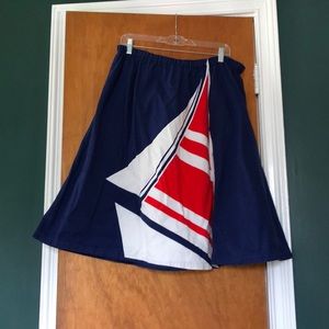 Vintage sailboat skirt.